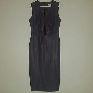 Calvin Klein Vegan Leather Dress